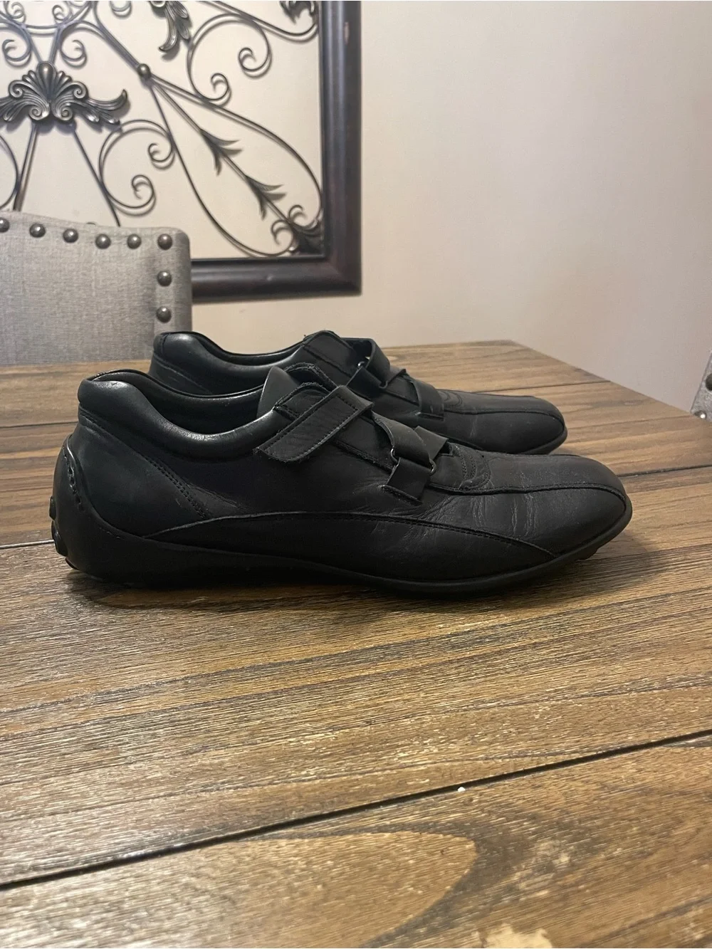 To Boot New York Adam Derrick Mens Size 9.5 Driving Loafer Shoes Black Leather